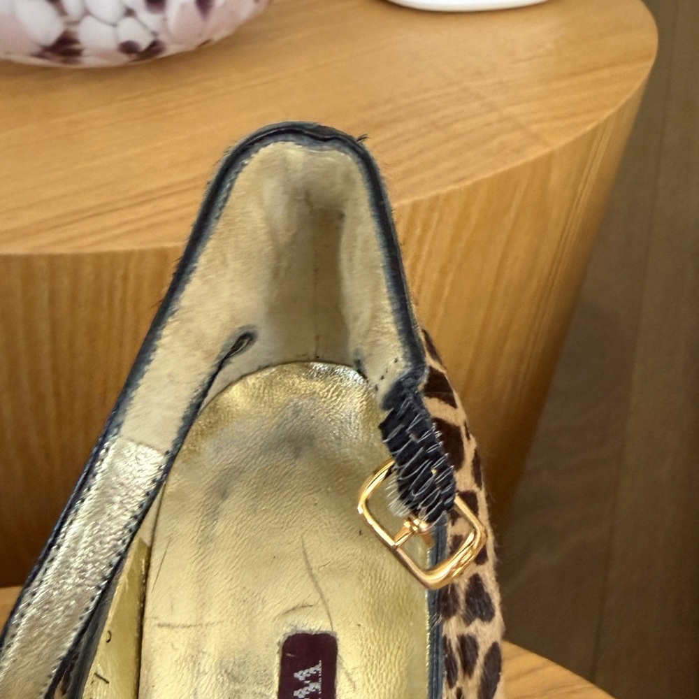 Walter Steiger Leopard-Print Pointed-Toe Ankle-St… - image 5